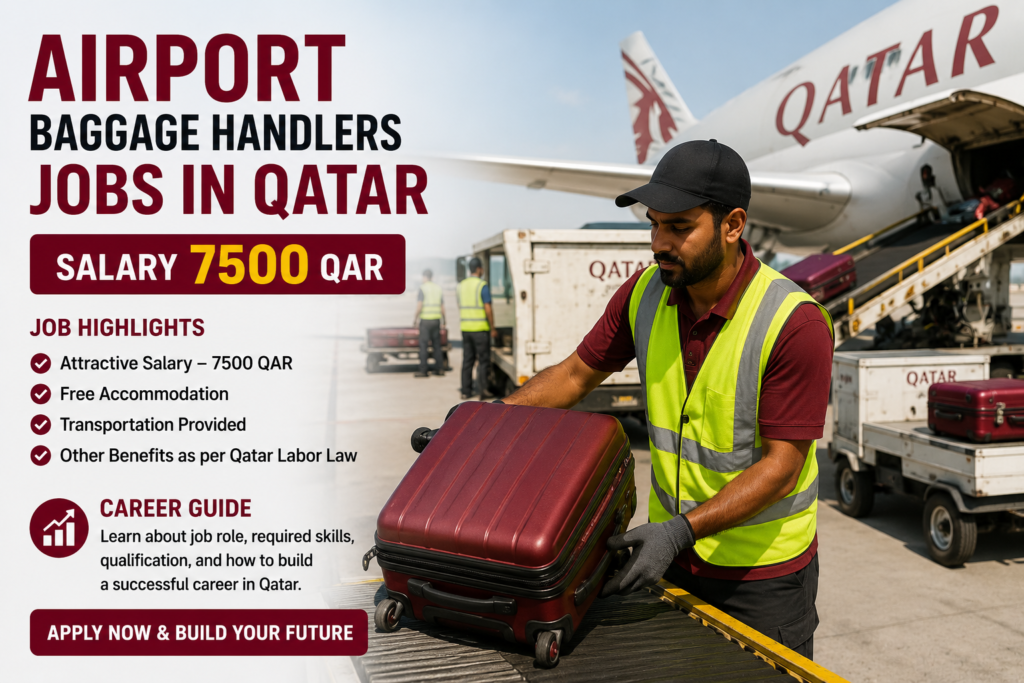 Airport Baggage Handlers Jobs in Qatar Salary 7500 QAR & Career Guide